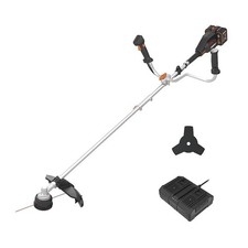 Worx 40V PowerShare Cordless 38cm Brush Cutter with Batteries and Charger WG084E