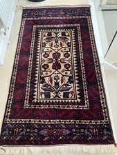 Handmade Wool Rug - 167cm x 94cm exc. tassels