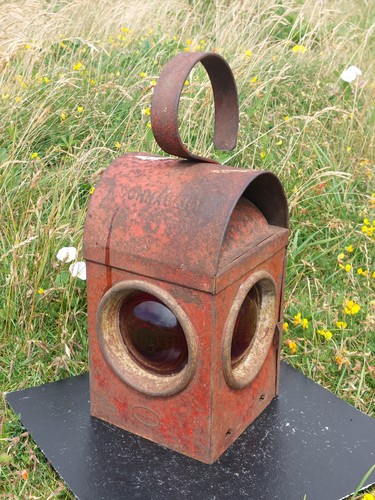 Vintage railway lamp connaught - lamp,