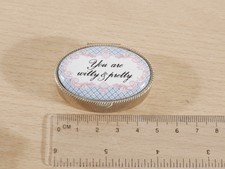 Vintage Enamel and Metal Pill