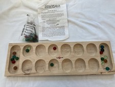 Wooden Mancala Board Glass