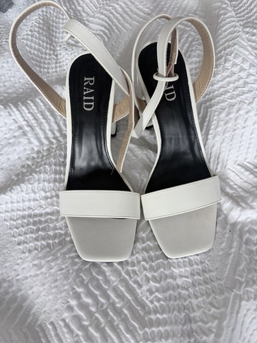 White block heel - block, never