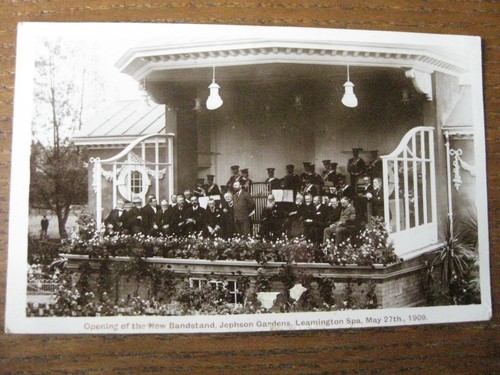 Opening new bandstand - of,