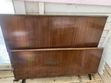 Vintage Wooden Single Bed Headboard And Footboard