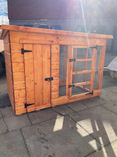 Dog kennel and run for - kennel,