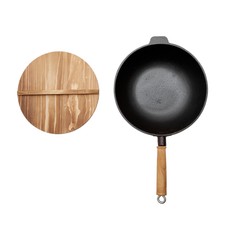 31cm Cast Iron Induction Wok