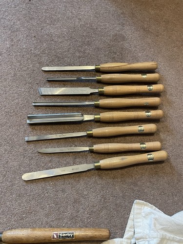 Ashley iles turning chisels - 8x,