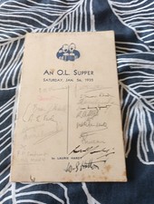 Signed An old leoniensian rugby union football club programme 