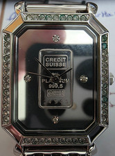 Credit Suisse Platinum ingot watch dress, hardly worn 089725A