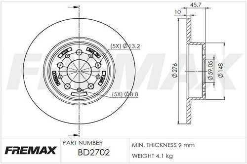 Brake disc alfa romeo 147 - brake, 3.2