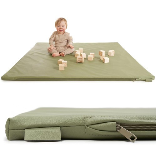 Baby play mat vegan - play, leather