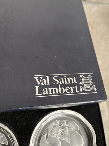 Val lambert glass coaster - lambert,