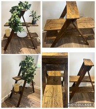 Vintage Wooden rustic Stepladder - Ideal For Display, Garden, Wedding Etc