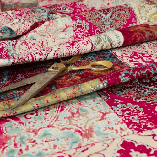Velvet patchwork upholstery - patchwork,