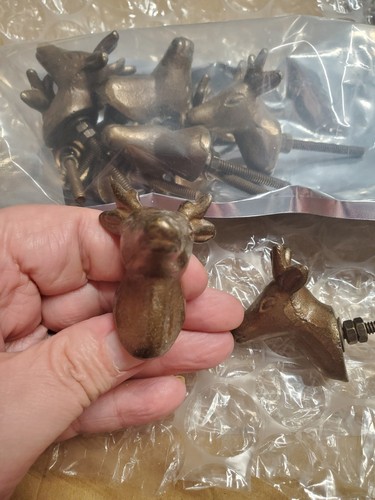 Deer decorative draw knobs - draw,