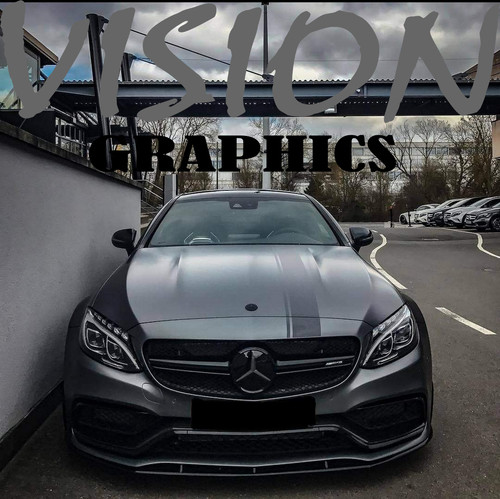 Mercedes car bonnet stripes - mercedes,