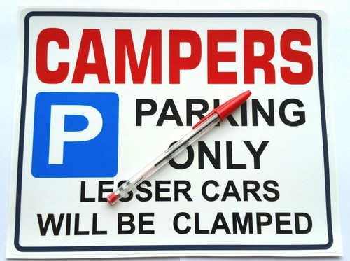 15e campers parking only - "campers,