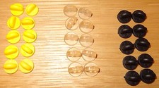10 x PLASTIC HAT PIN BACKS tac