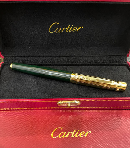 Cartier green and gold cap - green,