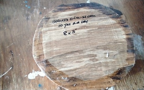 Spalted english oak year - spalted,