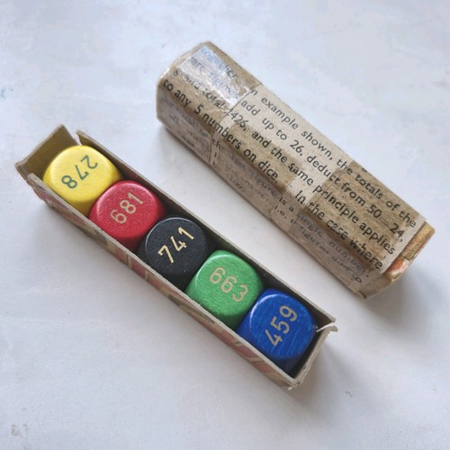 Vintage cyphering dice - vintage,
