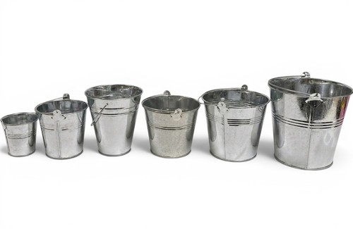 Galvanized zinc metal buckets - zinc,