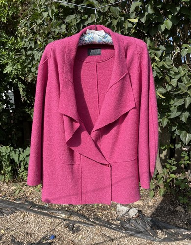 Oska pink boiled wool jacket - boiled,