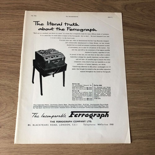 Gram184 magazine advert 11x8 - magazine,
