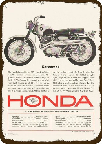 1964 honda scrambler - honda, cl-72
