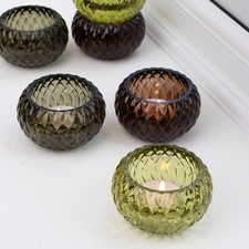 Diamond Glass Tea Light