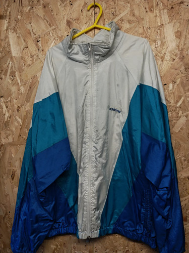 Adidas windbreaker grey nylon - adidas,