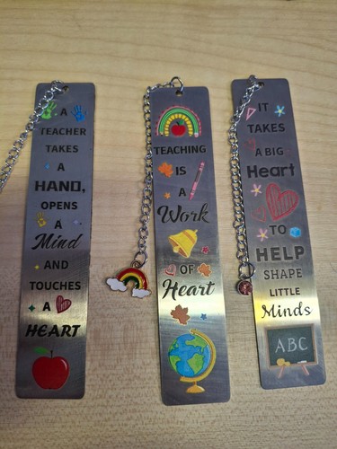 Box metal bookmarks - of,