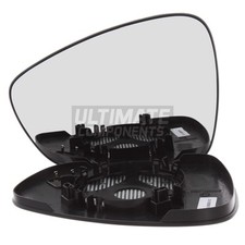 Wing Door Mirror Glass Citroen C3 2010-2017 Chrome Convex Heated Passenger Side