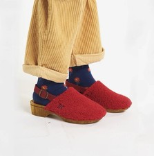 Bobo Choses Red Sheepskin Clogs Unisex Kids UK 12 Eur 31