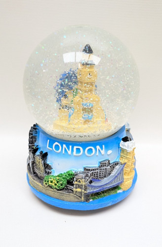 London musical snow globe - snow,