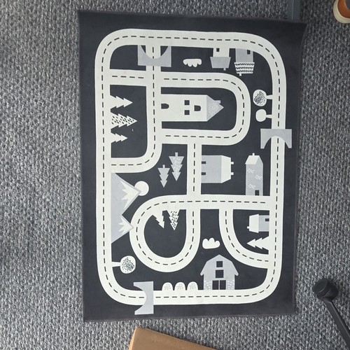 Children road map - road, play