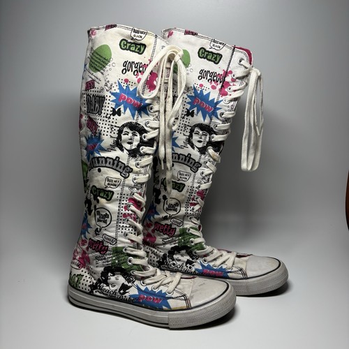 Airwalk knee high white - white, canvas
