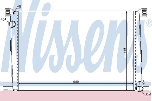 Nissens radiator for - radiator,