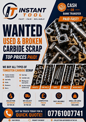 Tungsten carbide upto - tungsten,