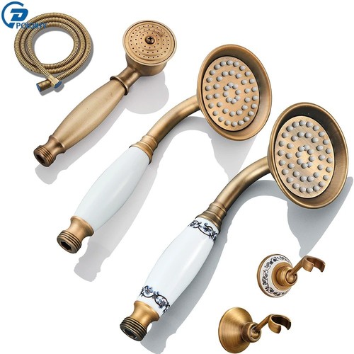 Antique brass handshower - antique,