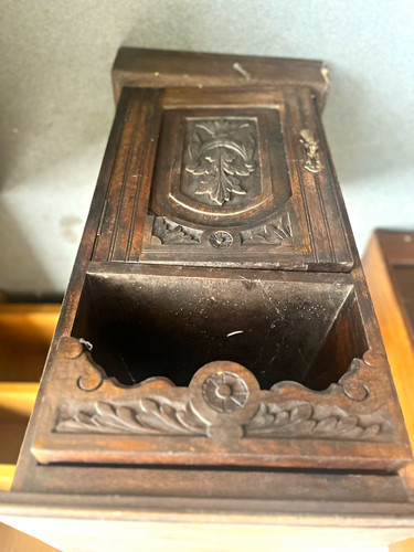 Gothic carved wood cabinet - gothic,