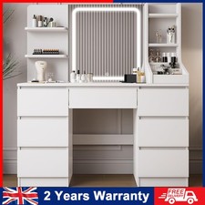 LED White Dressing Table