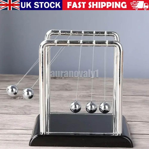 Silver metal newtons cradle - silver,
