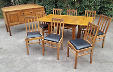 ARTS & CRAFTS COTSWOLD SCHOOL DINING ROOM SUITE HEAL'S GORDON RUSSELL