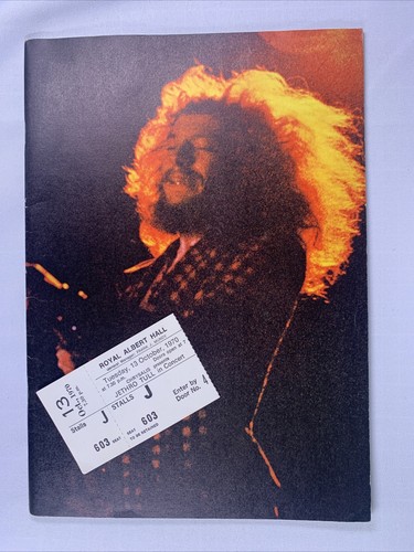 Jethro tull programme ticket - tull,