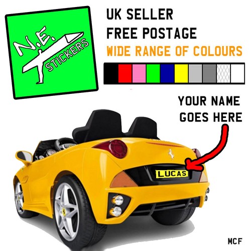 Personalised back kids number - personalised,
