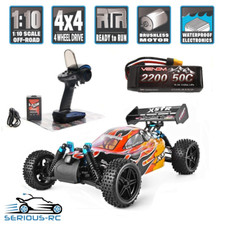 HSP XSTR RC Car Buggy 3S LiPo BRUSHLESS Off Road 1:10th Scale 54 MPH Inc Battery