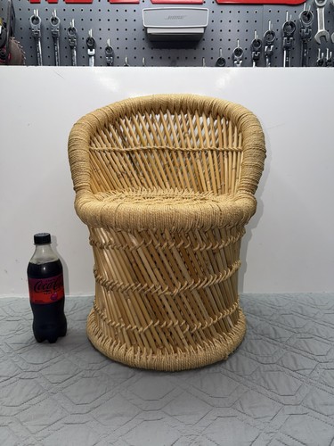 Vintage handmade wicker rattan - handmade,