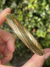 9ct Gold Exceptional Large Size Heavy Bangle 16.5 Grams