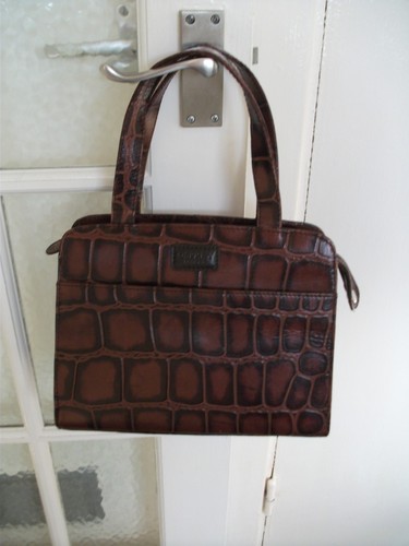 Osprey brown leather croc - leather,